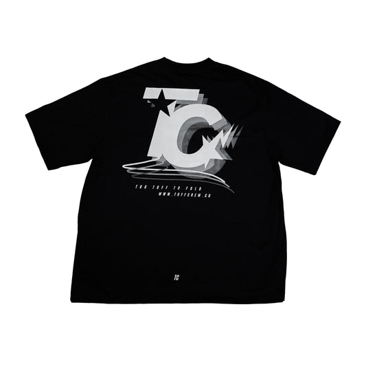"Too Tuff To Fold" Black Tee