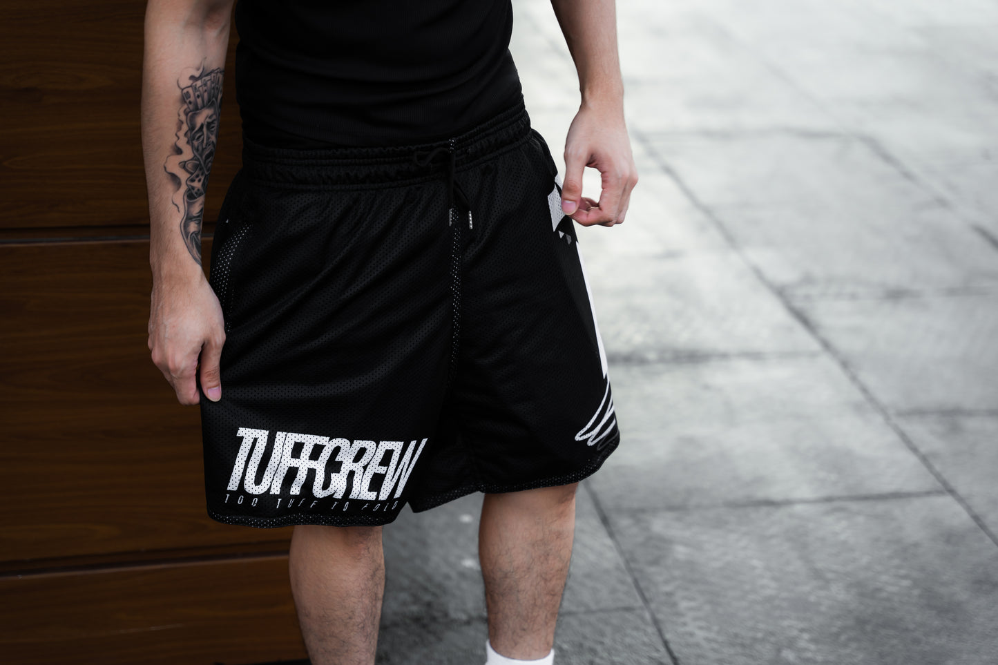 "Too Tuff To Fold" Mesh Short