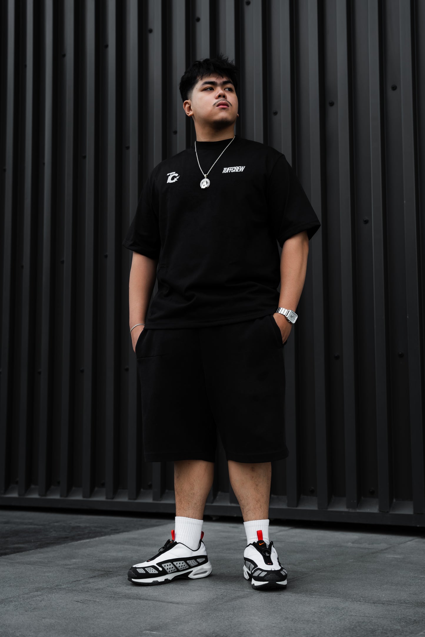 "Too Tuff To Fold" Black Tee