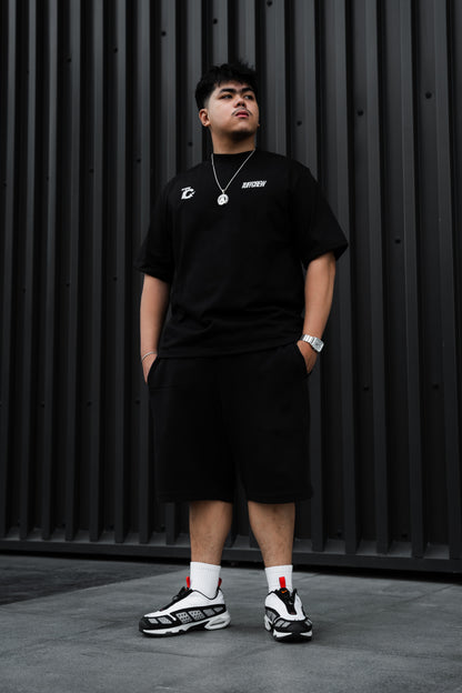 "Too Tuff To Fold" Black Tee