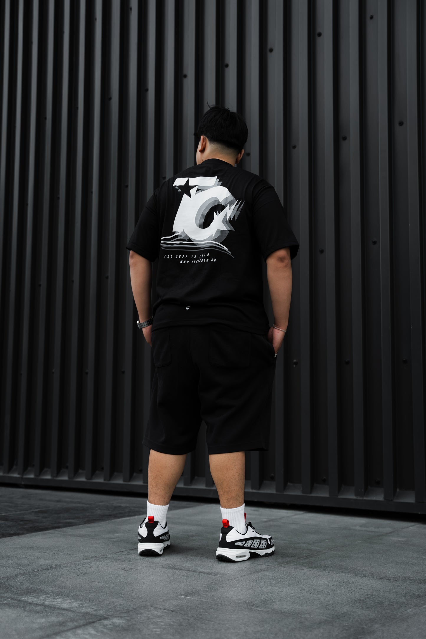 "Too Tuff To Fold" Black Tee