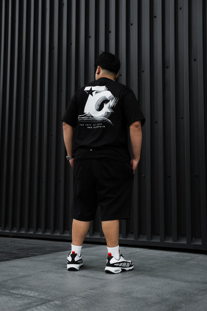 "Too Tuff To Fold" Black Tee
