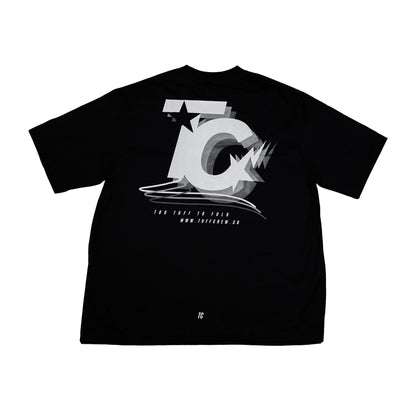 "Too Tuff To Fold" Black Tee
